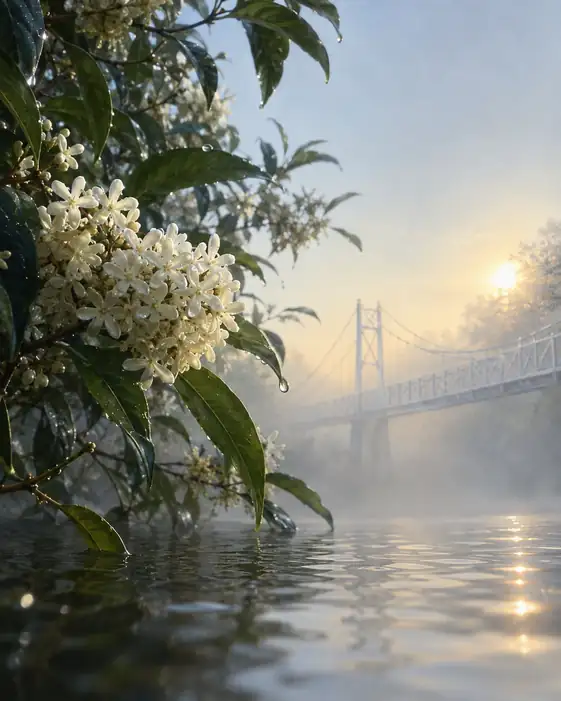 Where the Dewdrop Meets the River Mist