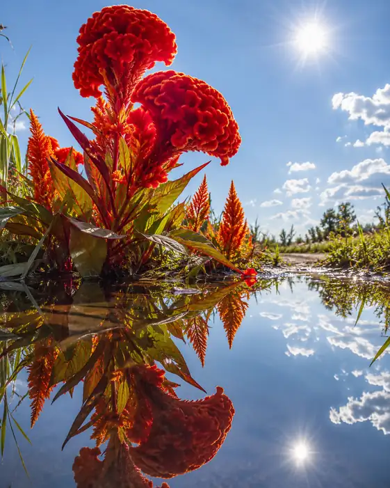 Two Suns in the Crimson Puddle