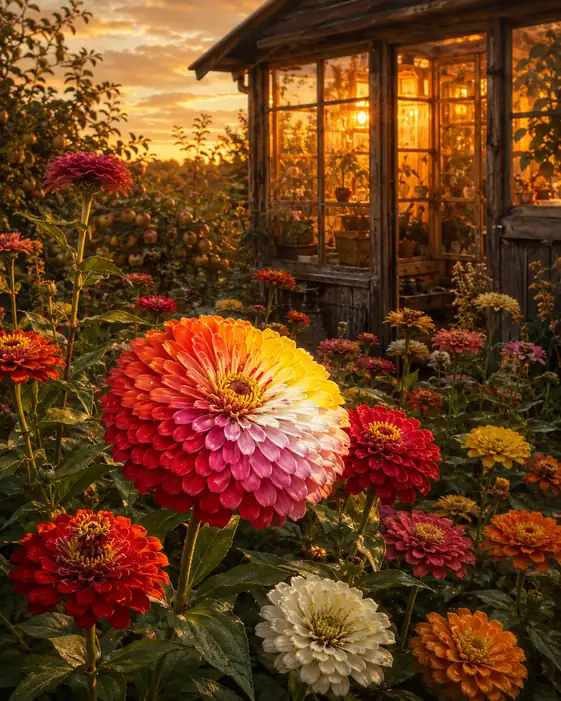Lantern Light in the Greenhouse Garden