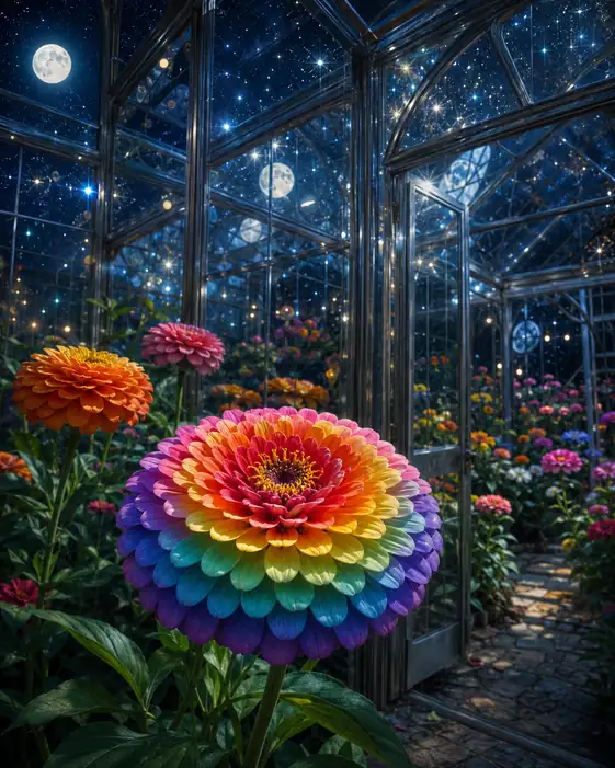 Prism Under a Mirrored Moon