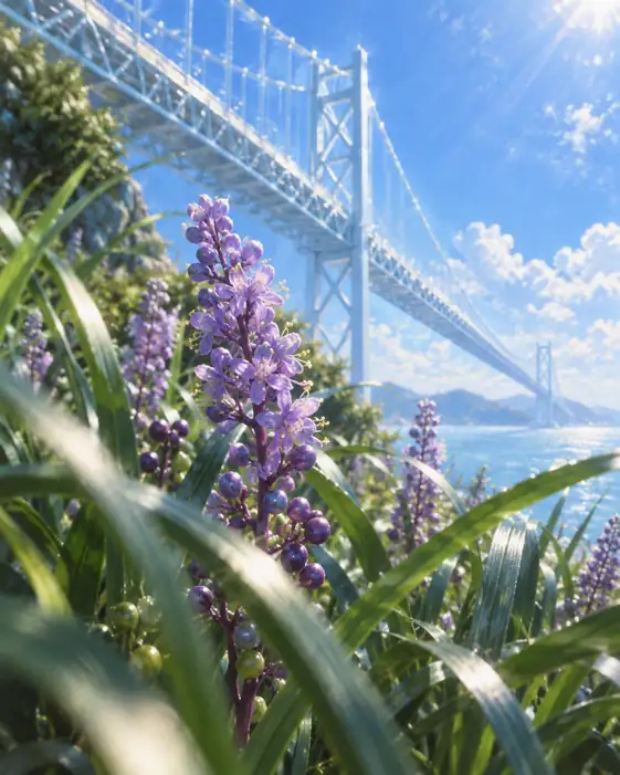 Spire of Purple Beneath the Bridge