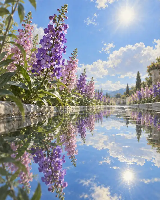 Double Sun upon Cerulean Waters