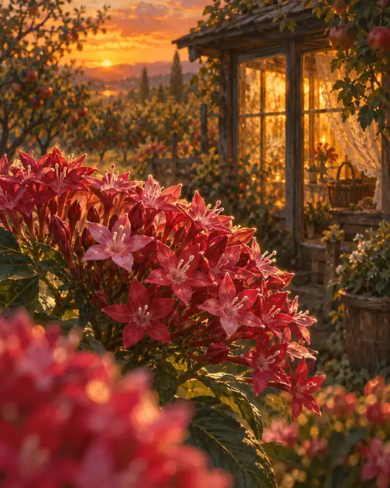 Orchard Slopes in Autumn Glow