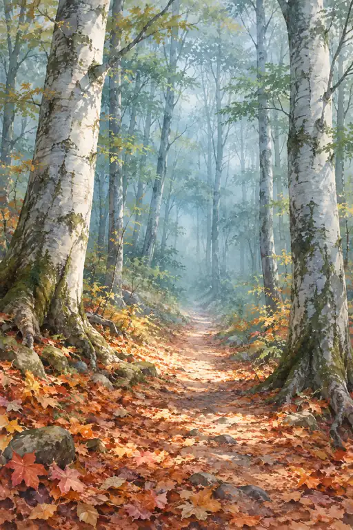 Golden Path into Mist