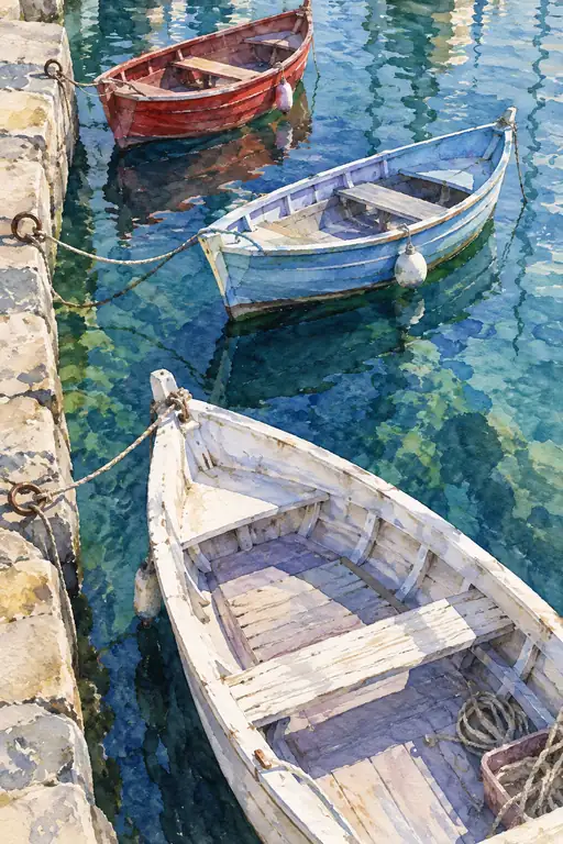 Floating in Still Turquoise