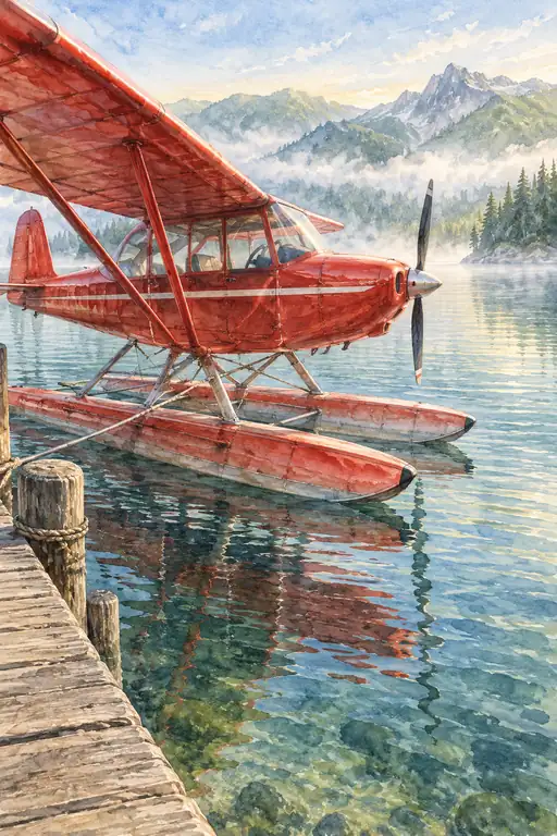 Wings Over the Mountain Lake