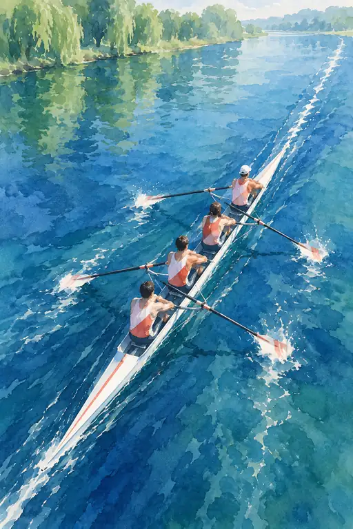 青水に刻む一筋の航跡
