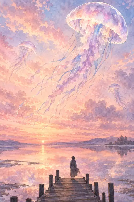 Where the Dusk Drifts Upward