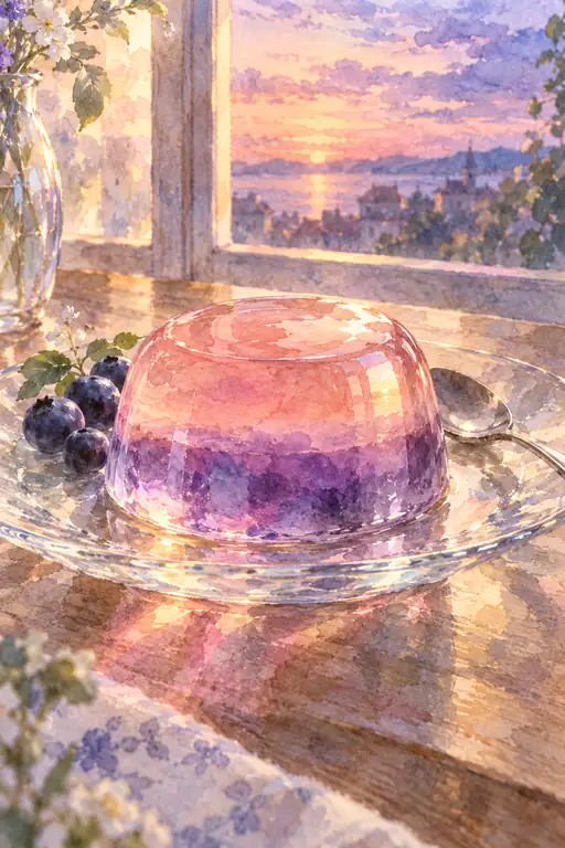 Sunset Dissolved in Amber and Violet
