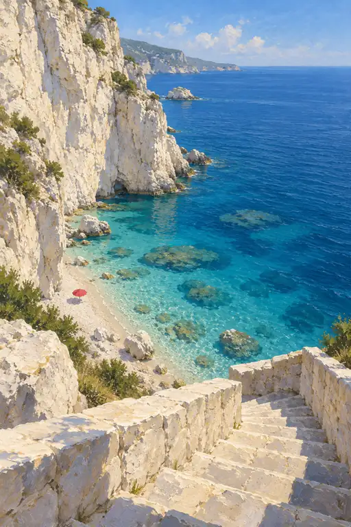 Solitude at the Cliff's Foot