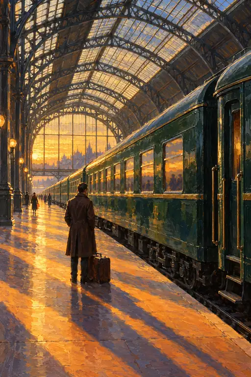 Departure in Amber Solitude