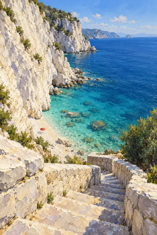 Stairway to the Hidden Cove