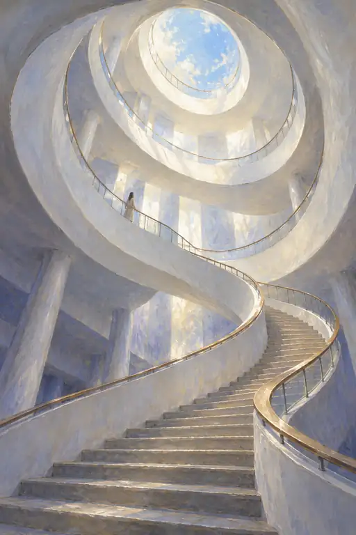Spiral Reaching for the Open Sky