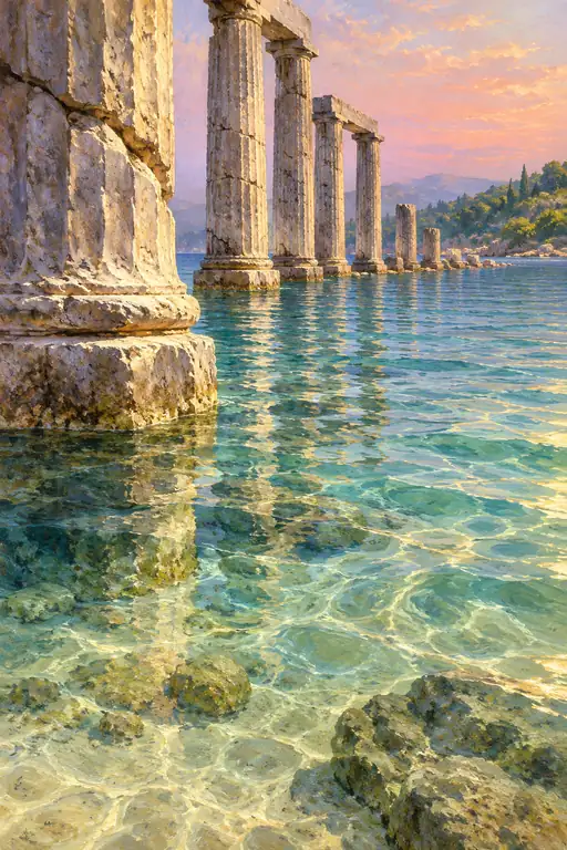 Pillars in the Emerald Shallows