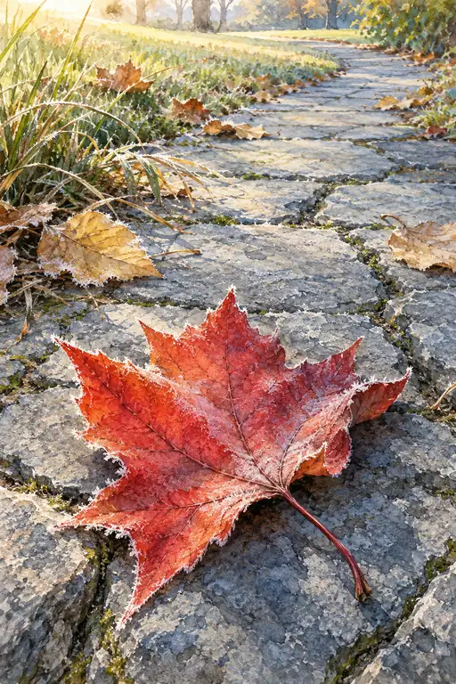 Crimson Memory Veiled in Frost