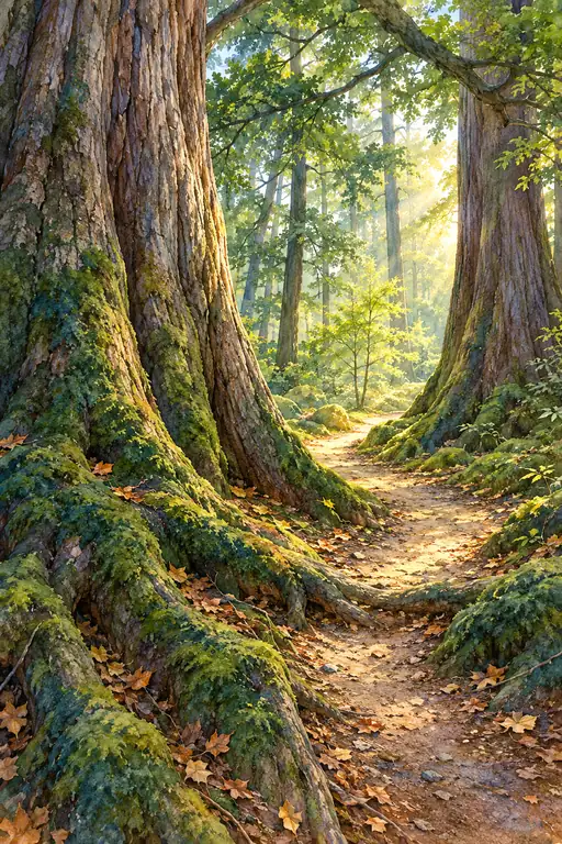 Sacred Canopy and the Sunlit Path