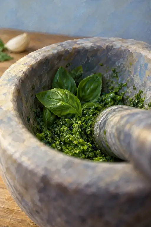 Fresh Leaves on Crushed Green