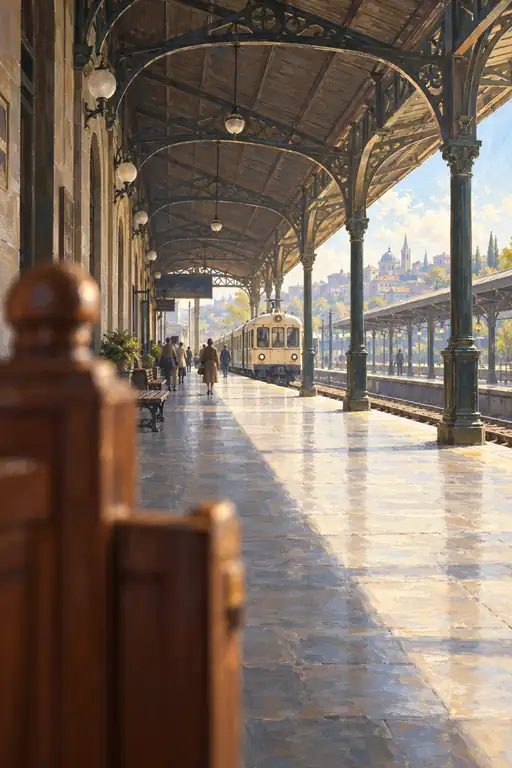 Golden Hour at the Terminal of Nostalgia