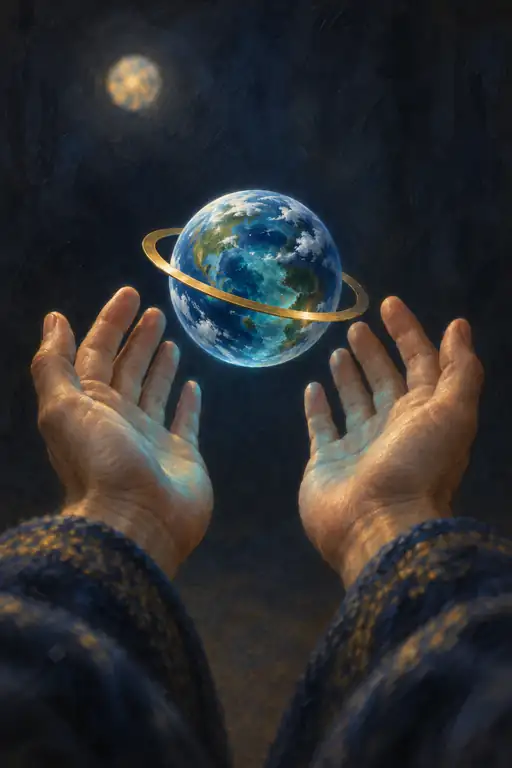 Miracle of Azure Life Offered to the Infinite Dark