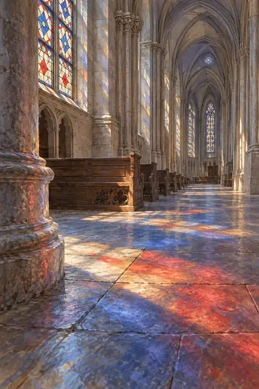 Heavenly Light Awakening the Silent Nave