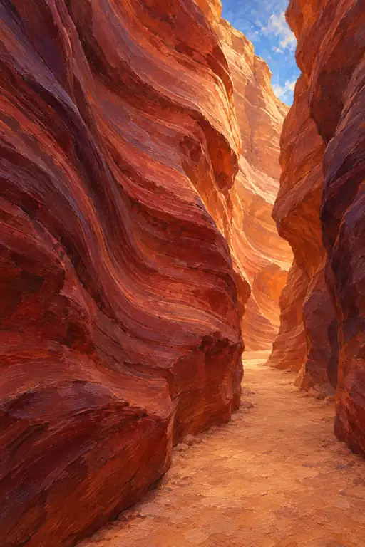 Hymn of the Sun within Crimson Waves of Stone