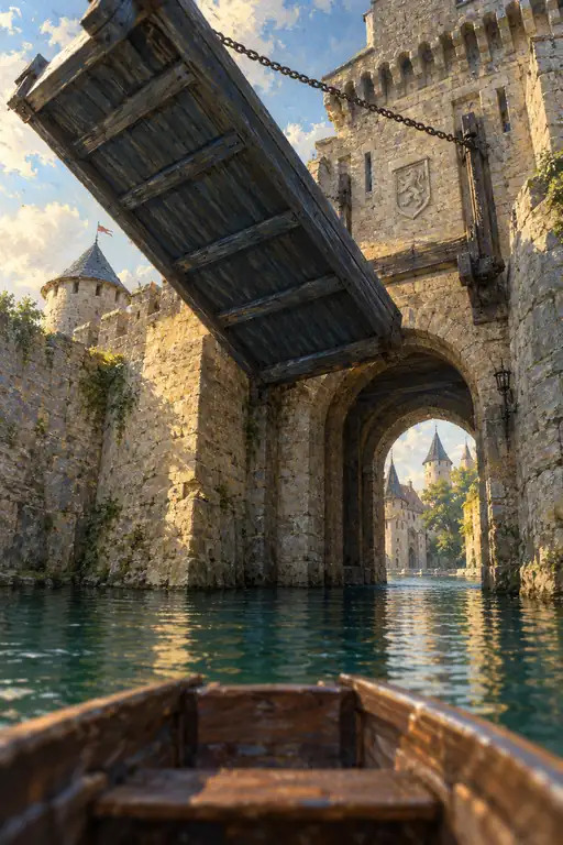 Under the Suspended Drawbridge