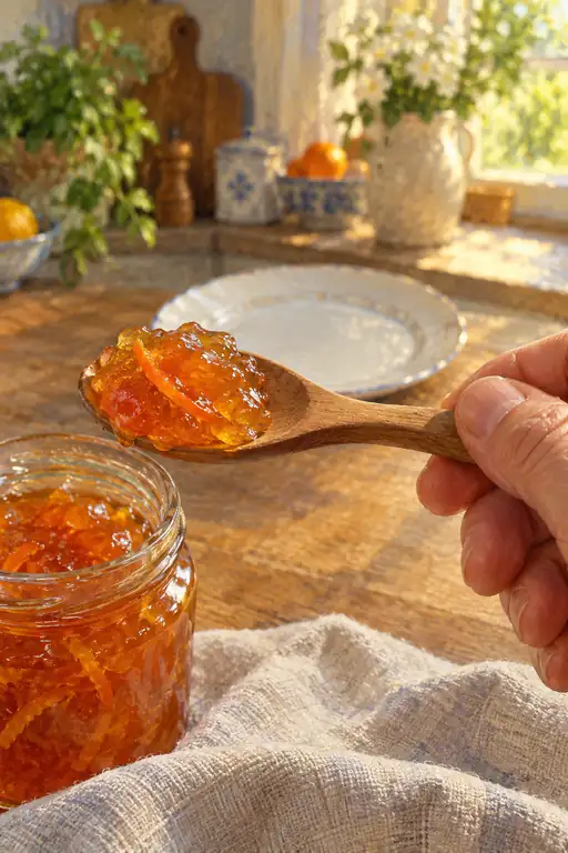 Citrus Gold upon the Wooden Spoon