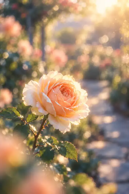 Glow of the Morning Apricot Rose