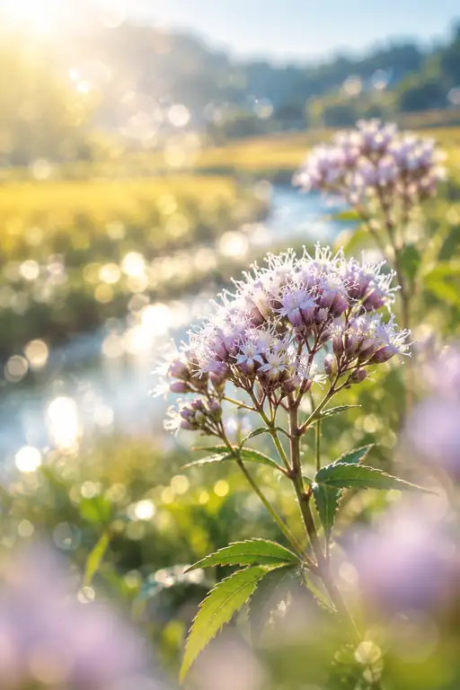 Mistflower Beside the Golden Brook