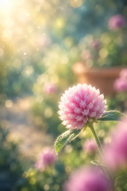 Sunlit Globe in the Cottage Garden