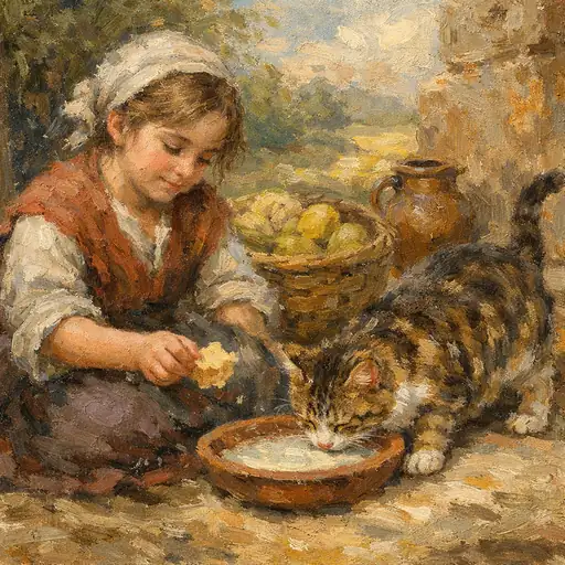 A Pastoral Symphony with a Feline Friend