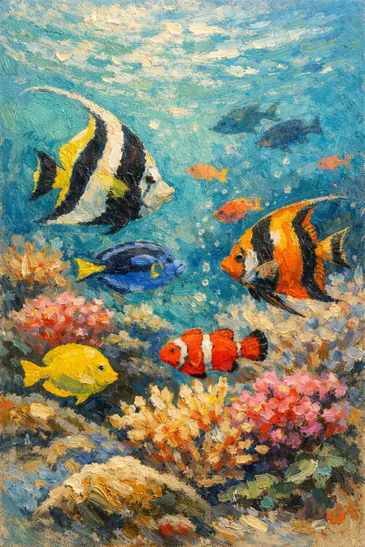 Vibrant Colors of the Coral Reef