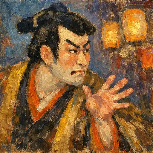 The Actor's Intensity Under Lantern Light