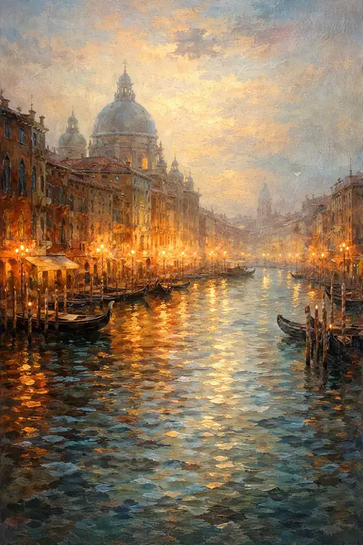 Twilight Illusion on the Grand Canal