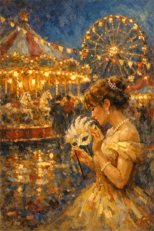 The Golden Reverie of the Midnight Fair