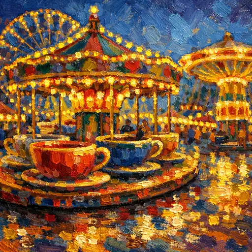 The Golden Swirl of Midnight Dreams