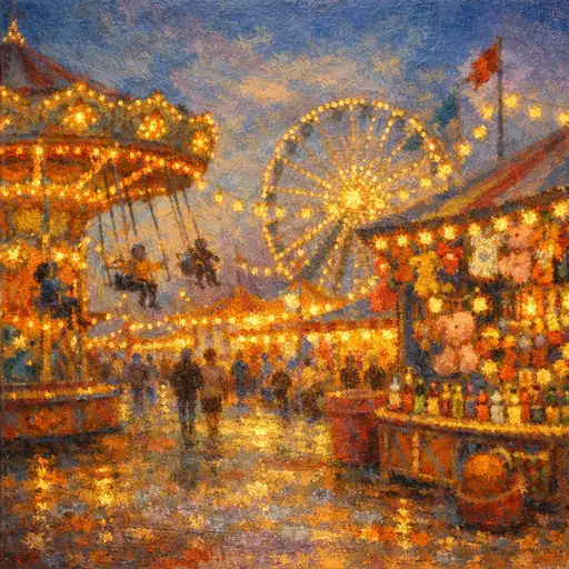 The Glittering Carousel of Night's Embrace