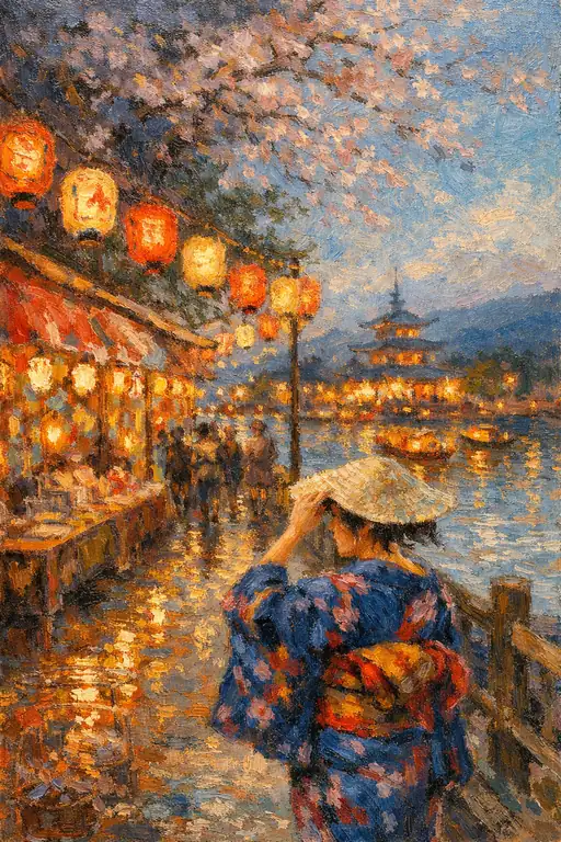 Whispers of the Summer Lanterns in the Twilight Breeze