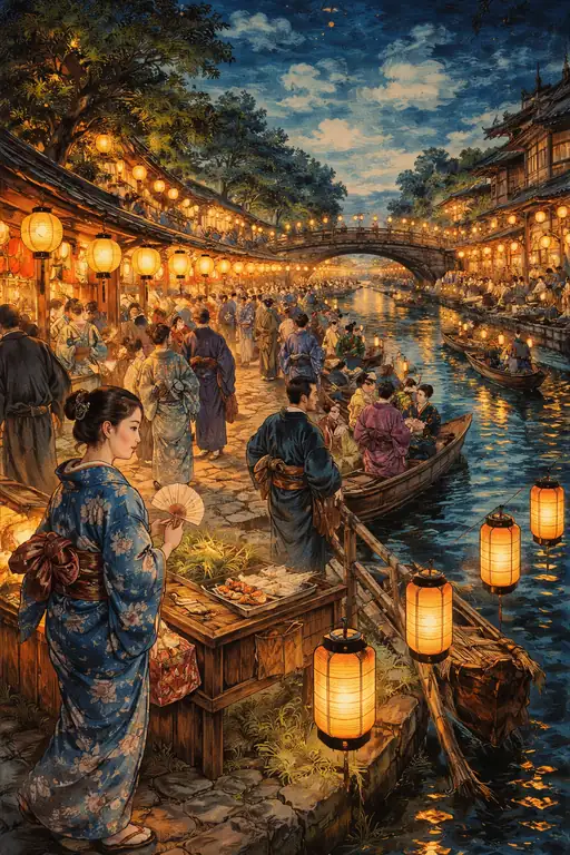 A Thousand Lanterns Upon the Midnight Tide