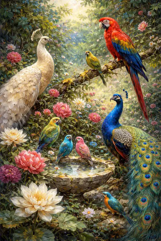 Symphony of the Sapphire Plumage