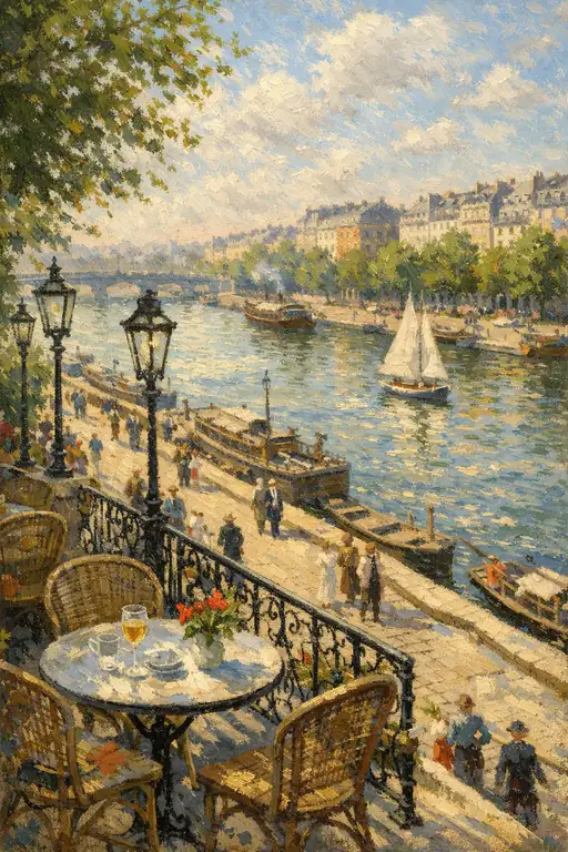 Dance of Light on the Parisian Waters
