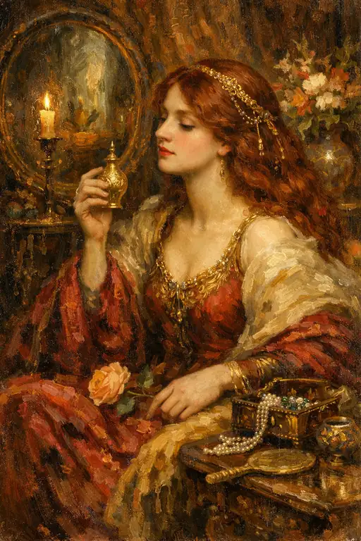Crimson Silence and the Glowing Mirror