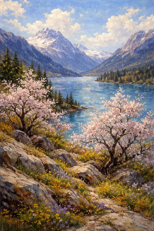 Awakening of the Pink Snows