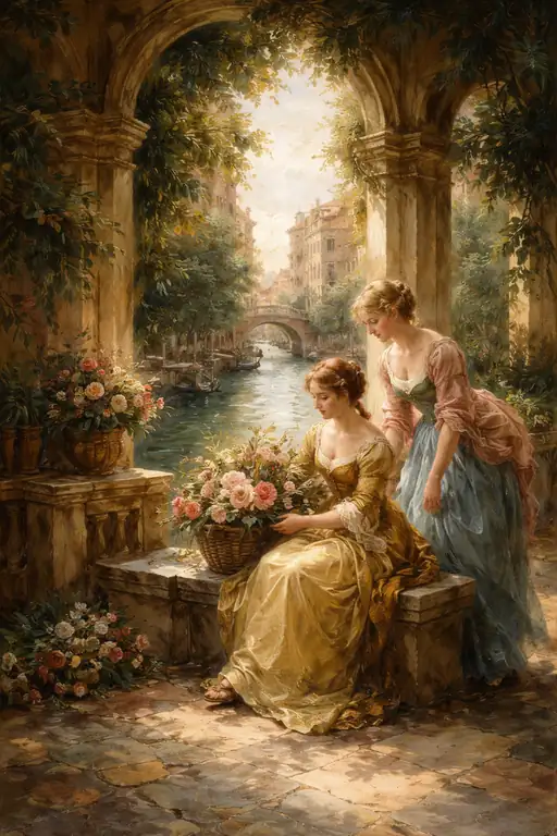 Petals and Secrets Shared in the Breeze