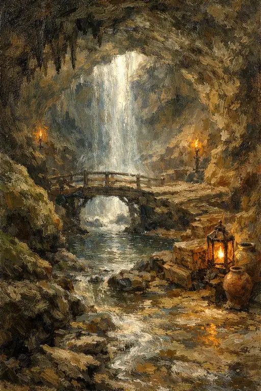 Mysteries Beneath the Waterfall's Veil