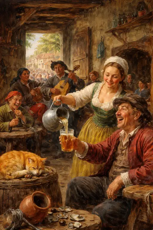Laughter Spilled in Golden Amber