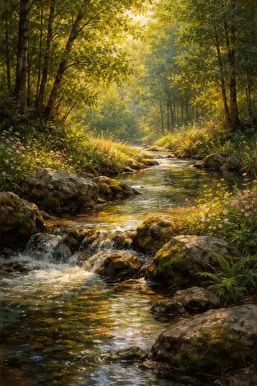Dancing Light in the Emerald Heart