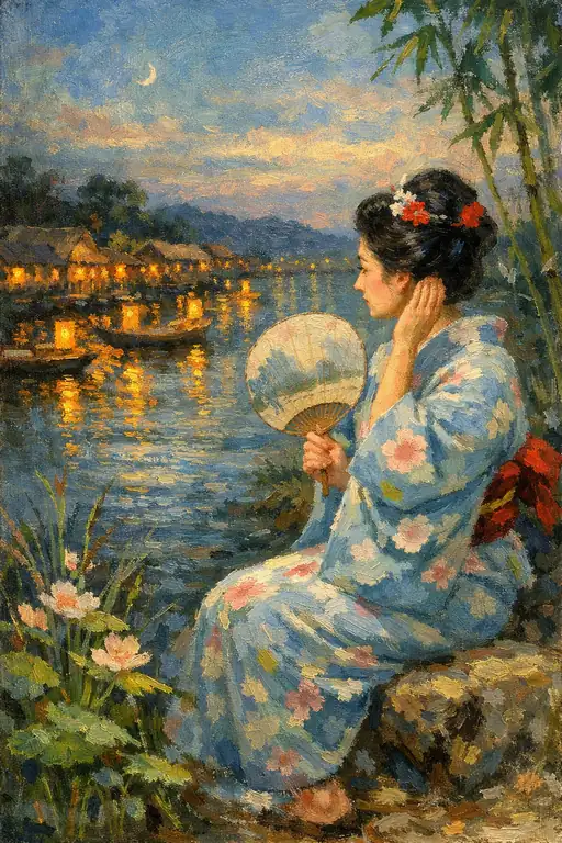水面に揺れる郷愁