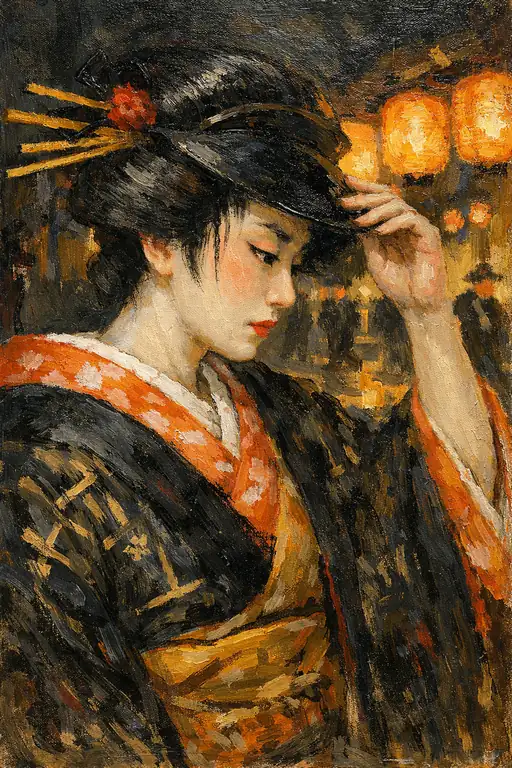 夜の帳と黄金の糸