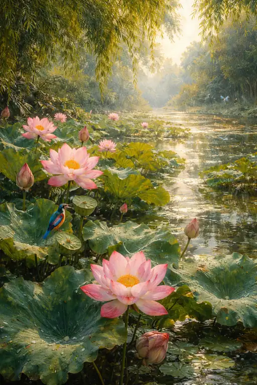 The Awakening of the Pink Lotus